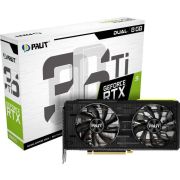 Видеокарта Palit NVIDIA GeForce RTX 3060Ti, PA-RTX3060Ti DUAL 8G V1 LHR