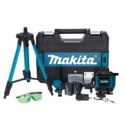 Лазерный уровень Makita 4d 16 линий со штативом строительный, в кейсе, 2 аккумулятора