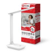 Светильник светодиодный настольный ССО 06Б 12Вт 3000-6500К 600лм сенсор-диммер с подставкой под телефон с адаптером бел. IN HOME 4690612036519